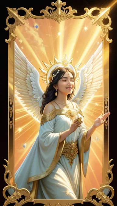 L'Ange de la Joie, Tarot des Anges