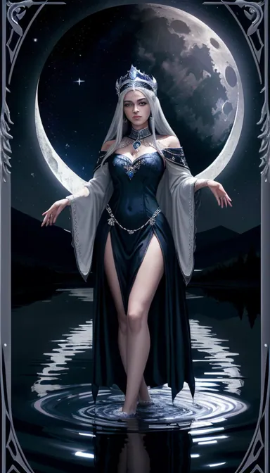 La Prêtresse de Lune, Tarot Lunaire