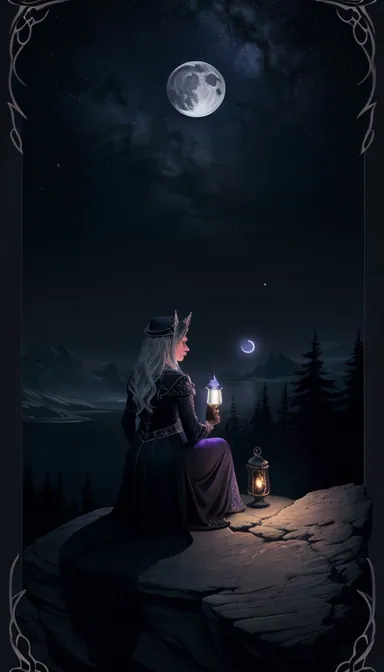 La Veille Solitaire, Tarot Lunaire